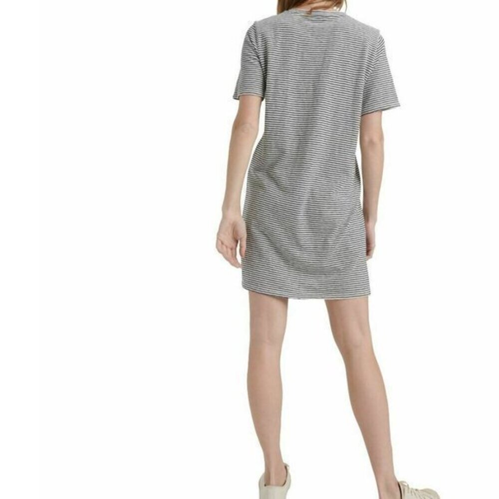 Lucky Brand Cotton Striped Pullover T-Shirt Dress. L - Picture 2 of 7